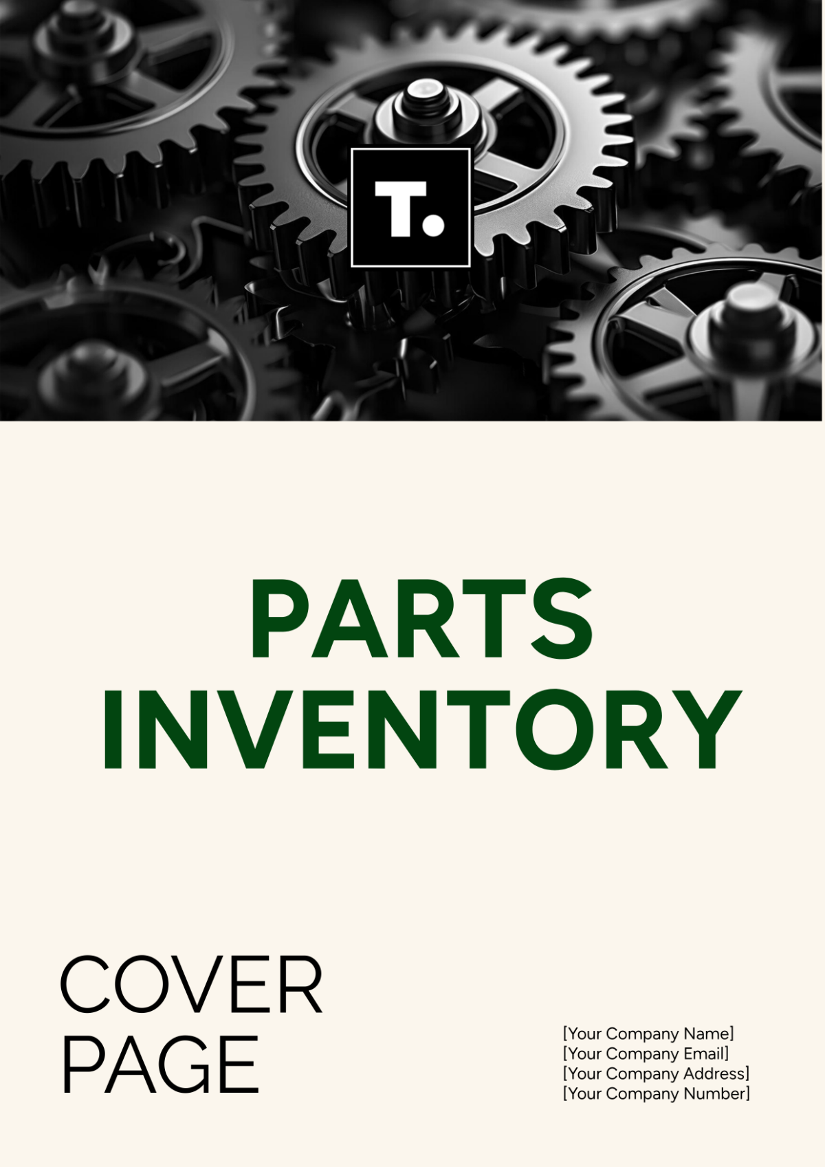 Parts Inventory Cover Page