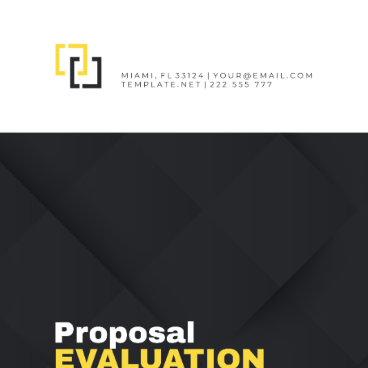 Proposal Evaluation Template