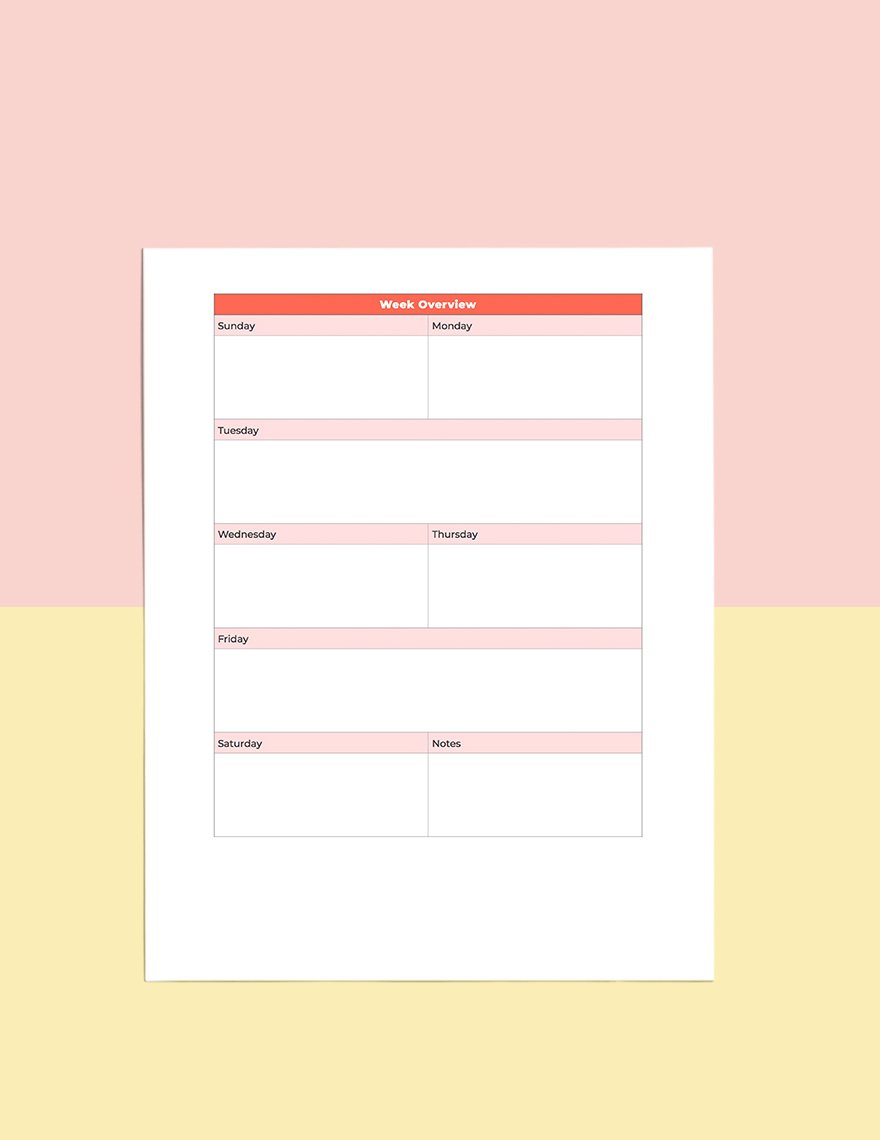 Holiday Travel Planner Template