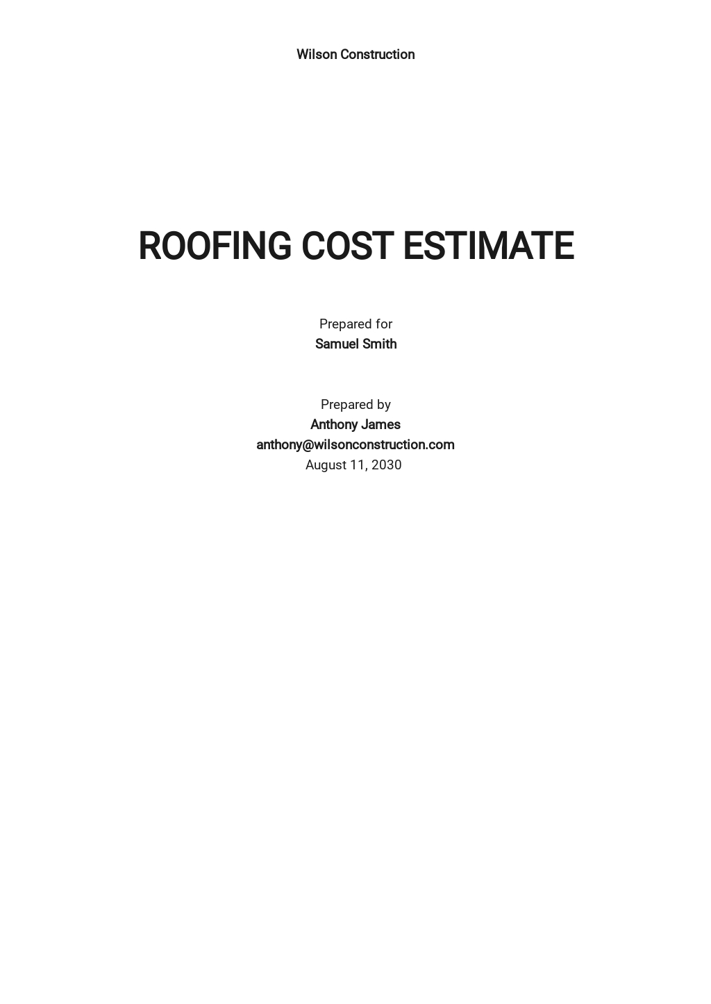 8+ FREE Roofing Contract Templates [Edit & Download]