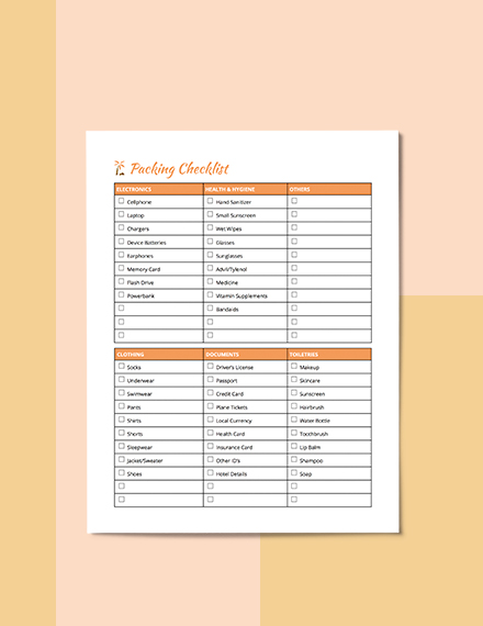 Summer Travel Planner Template - Word, Apple Pages 