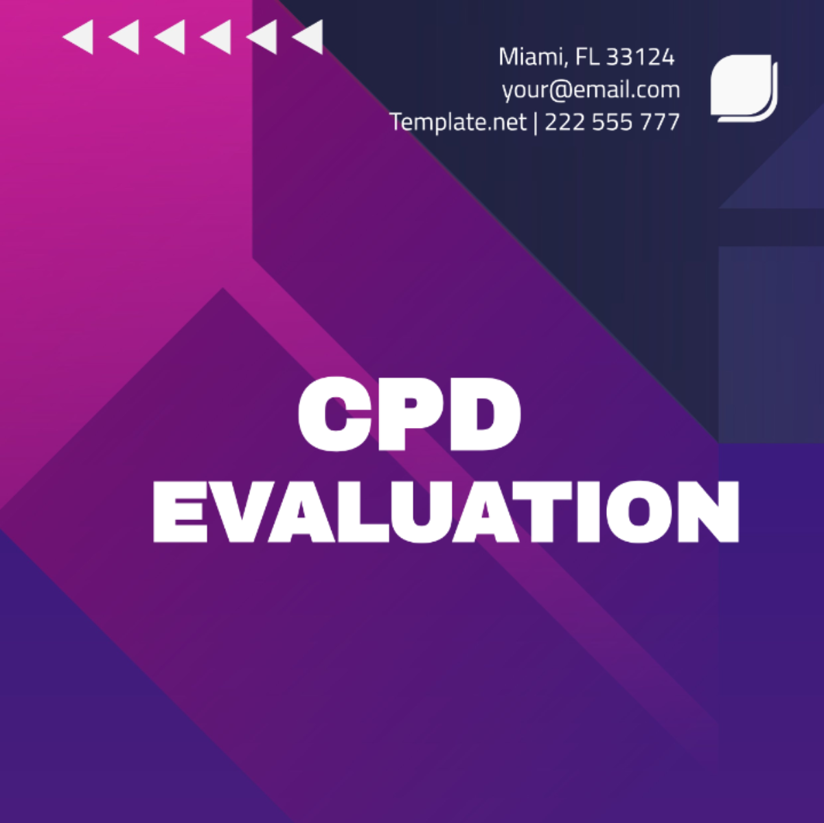 Cpd Evaluation Template