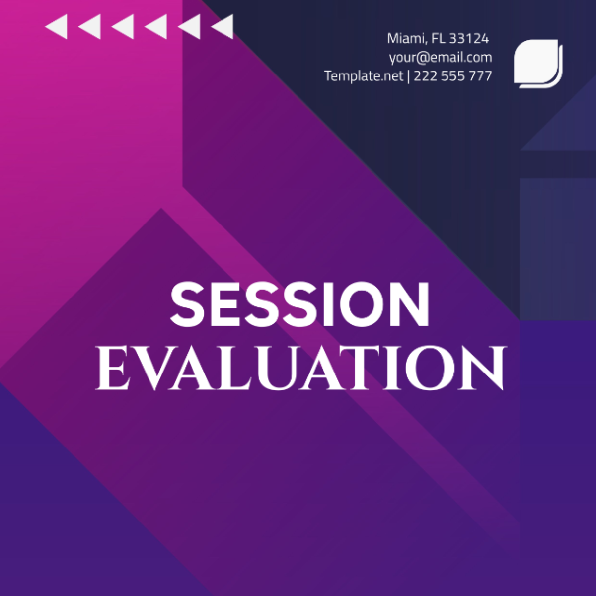 Session Evaluation Template - Edit Online & Download