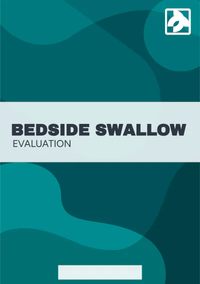Free Bedside Swallow Evaluation Template to Edit Online