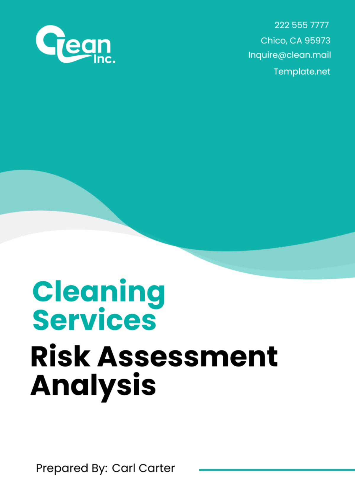 Cleaning Services Risk Assessment Analysis Template