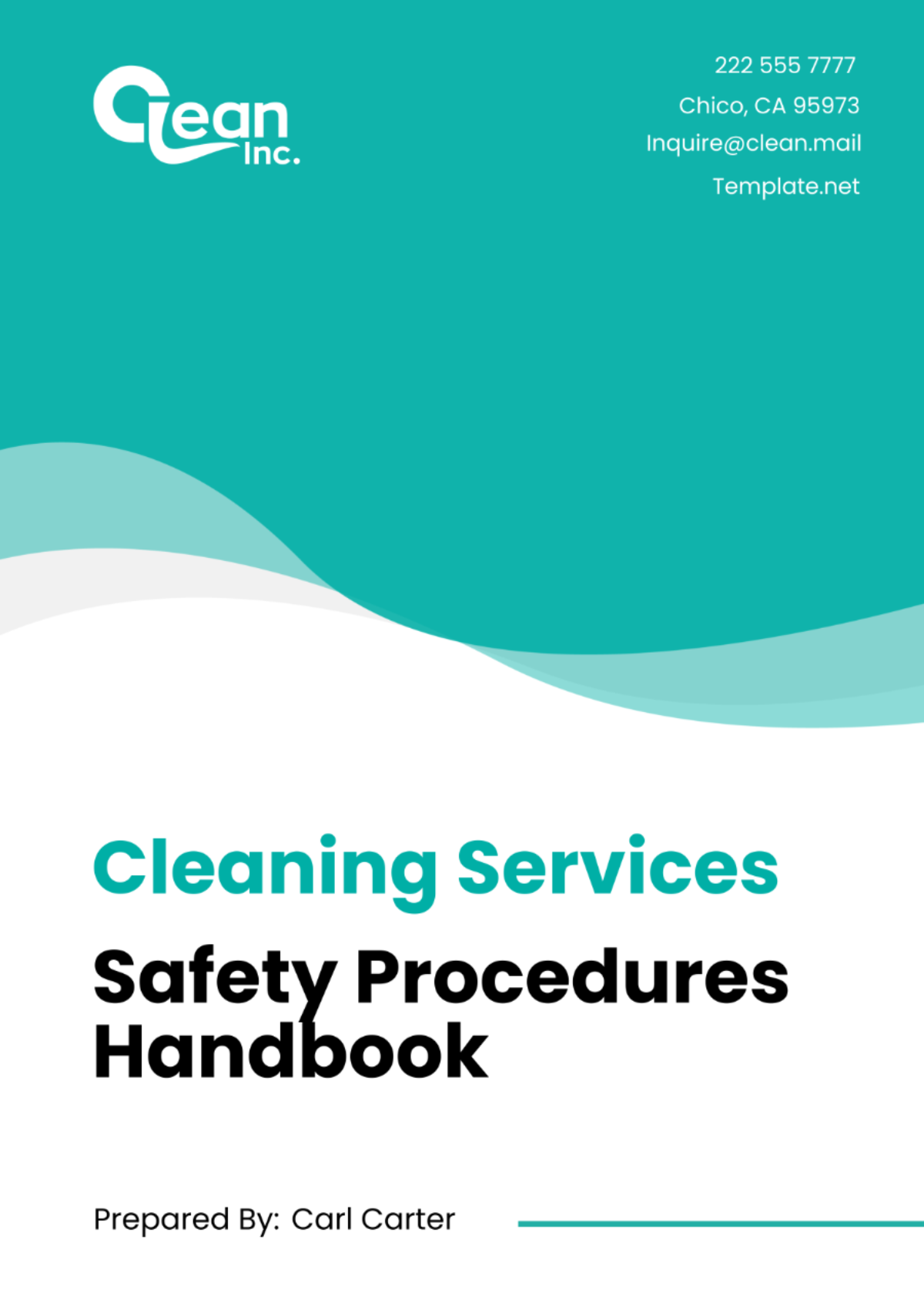 Cleaning Services Safety Procedures Handbook Template