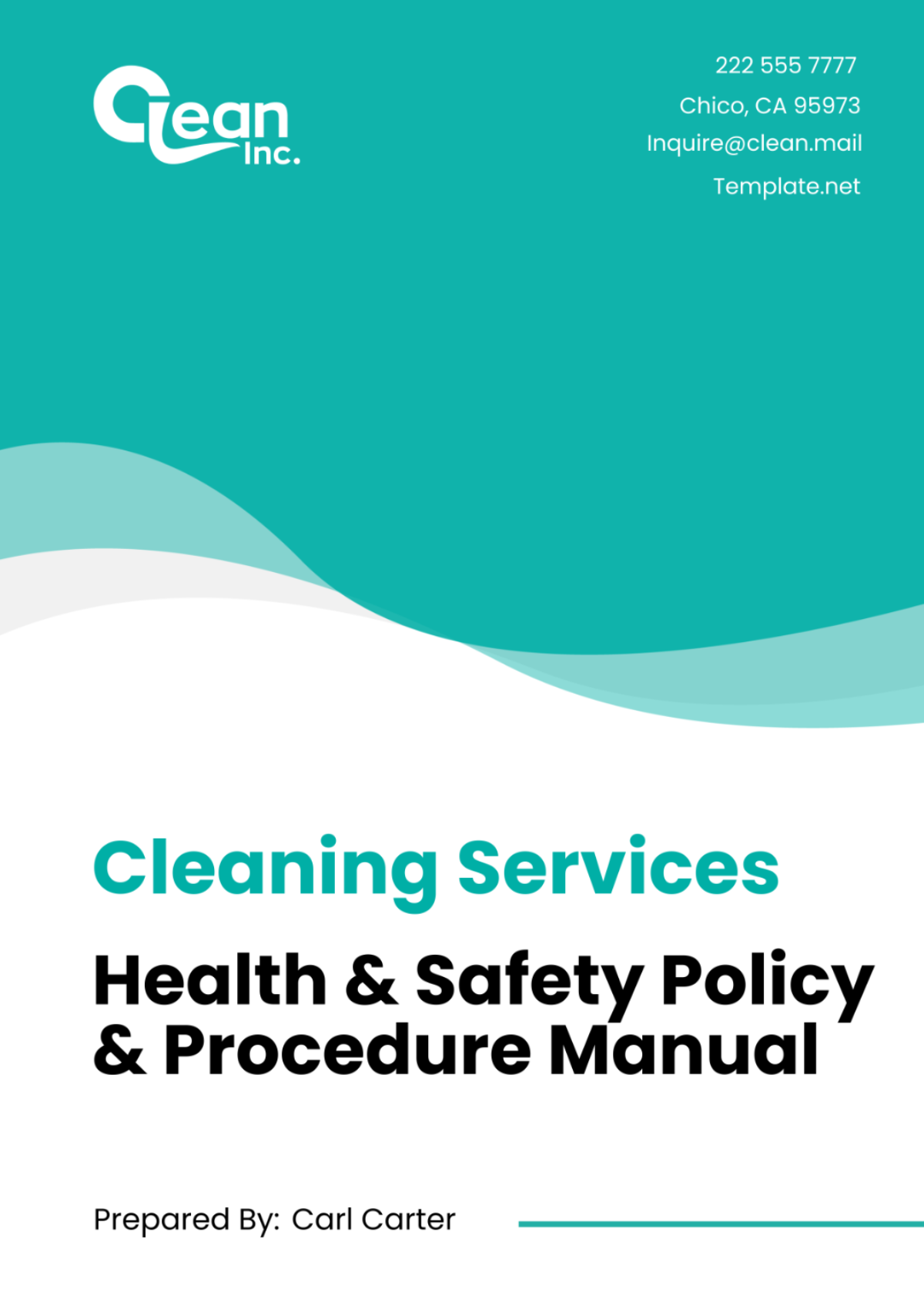 Cleaning Services Health & Safety Policy & Procedure Manual Template