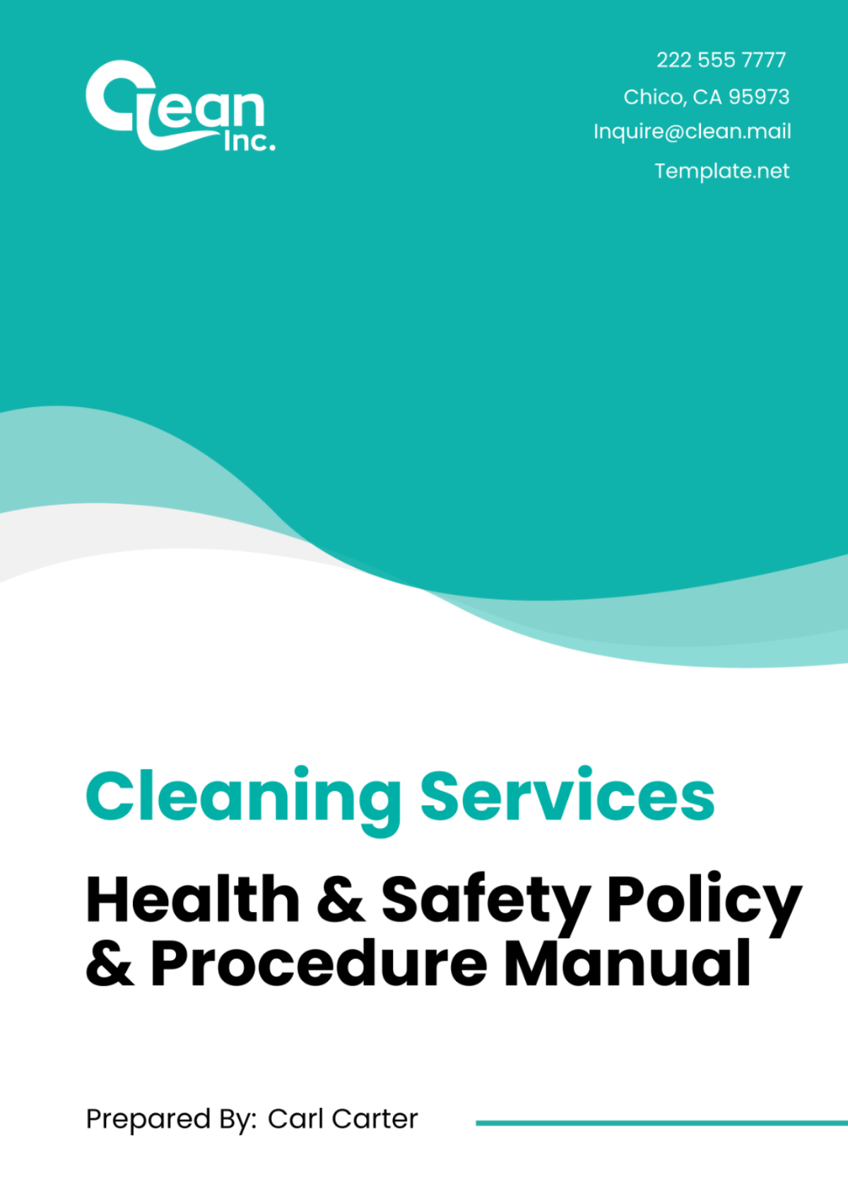 Cleaning Services Health & Safety Policy & Procedure Manual Template - Edit Online & Download