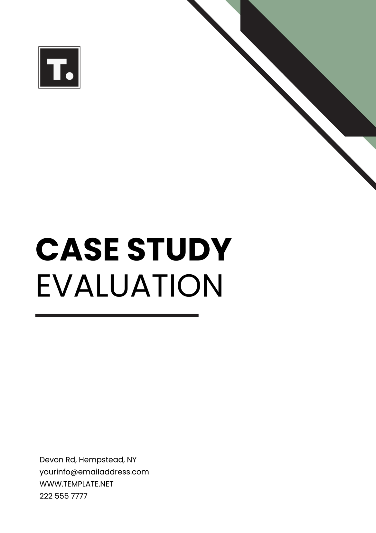 Case Study Evaluation Template