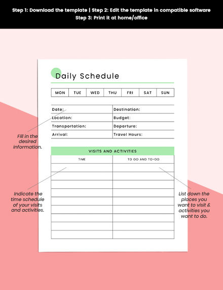 Free Backpacking Travel Planner Template to Edit Online