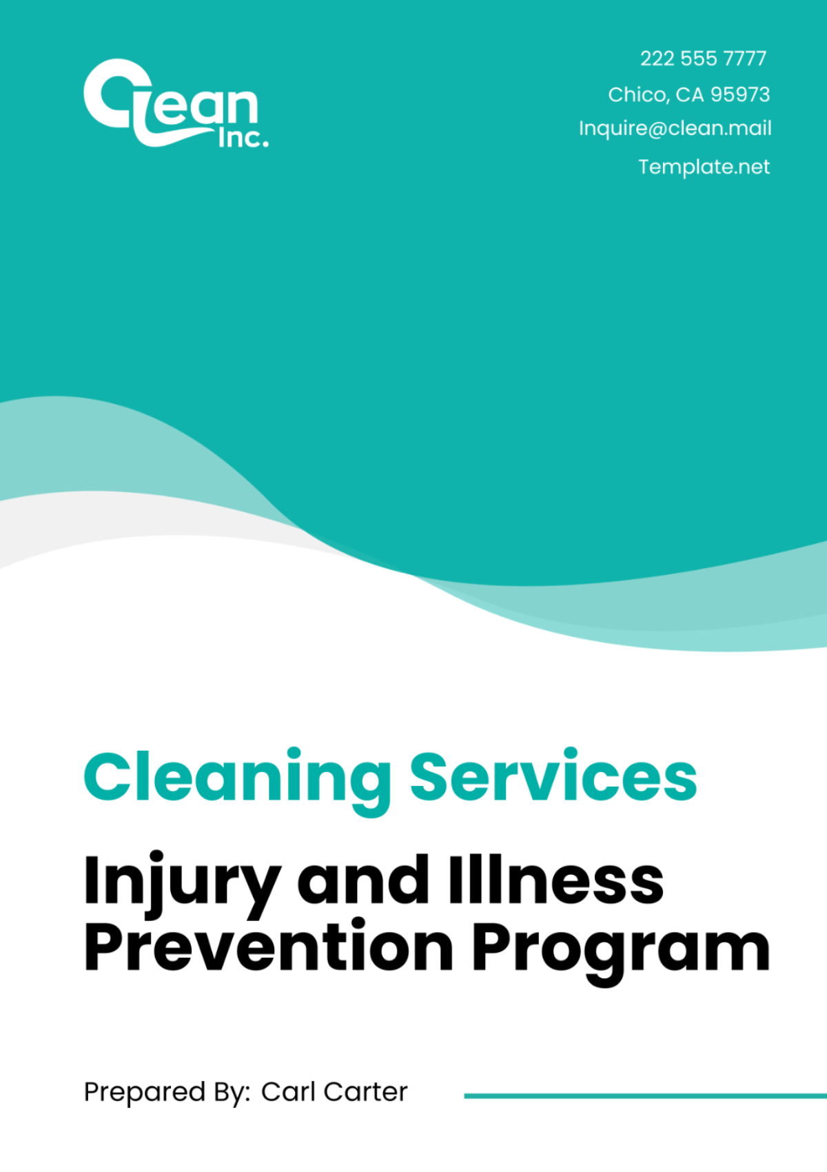 Cleaning Services Injury and Illness Prevention Program Template