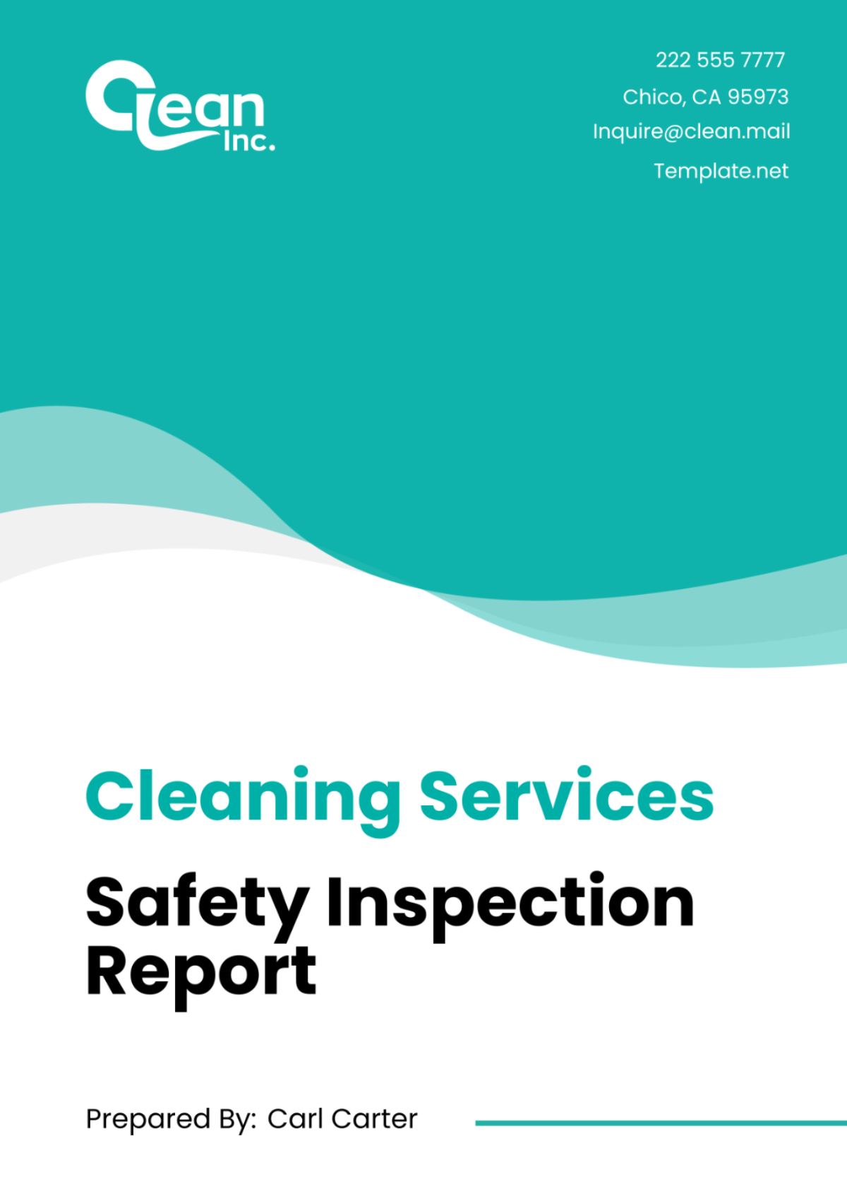 Cleaning Services Safety Inspection Report Template