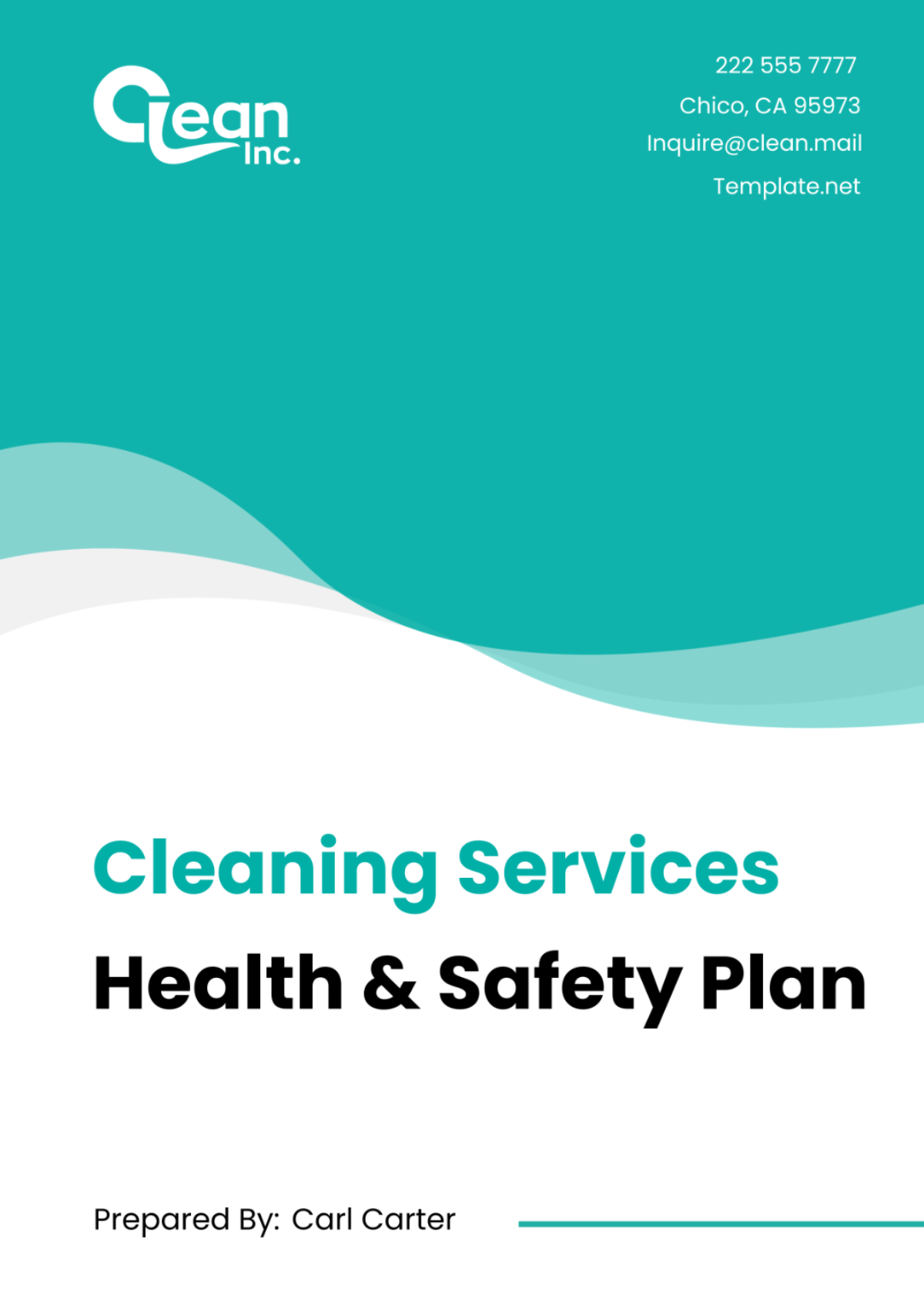 Free Cleaning Services Health & Safety Plan Template