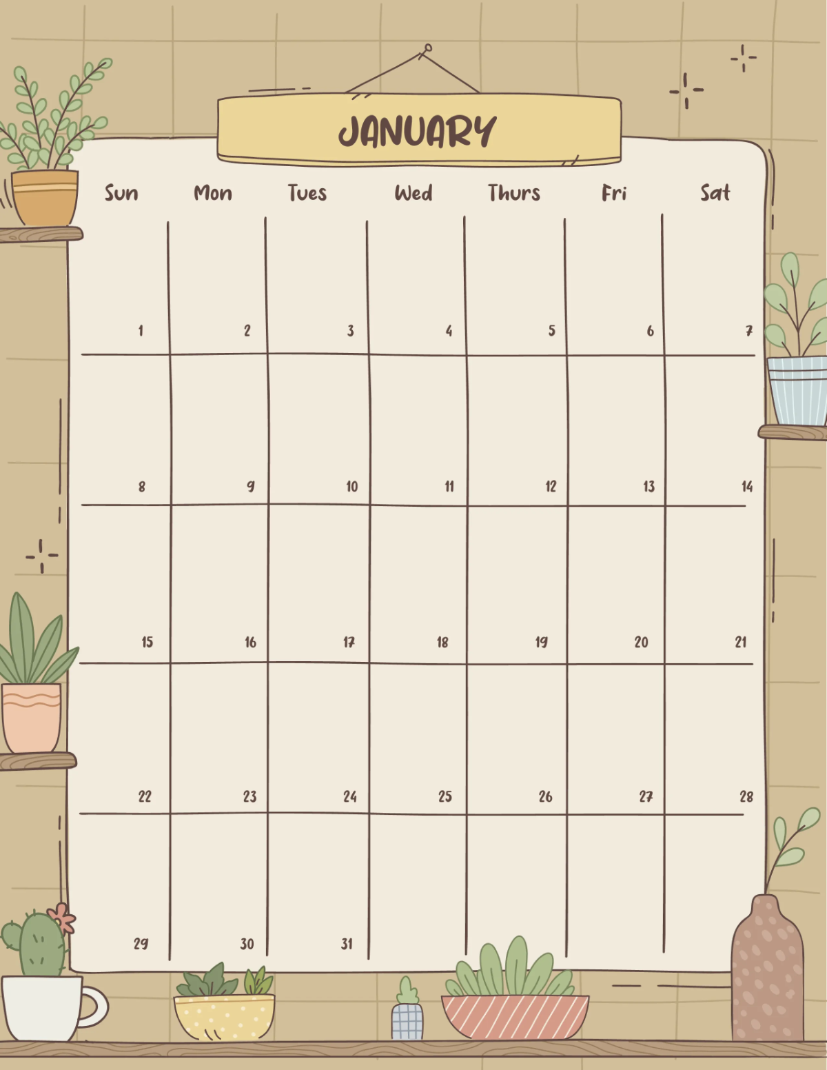 Free Aesthetic Planner Template to Edit Online