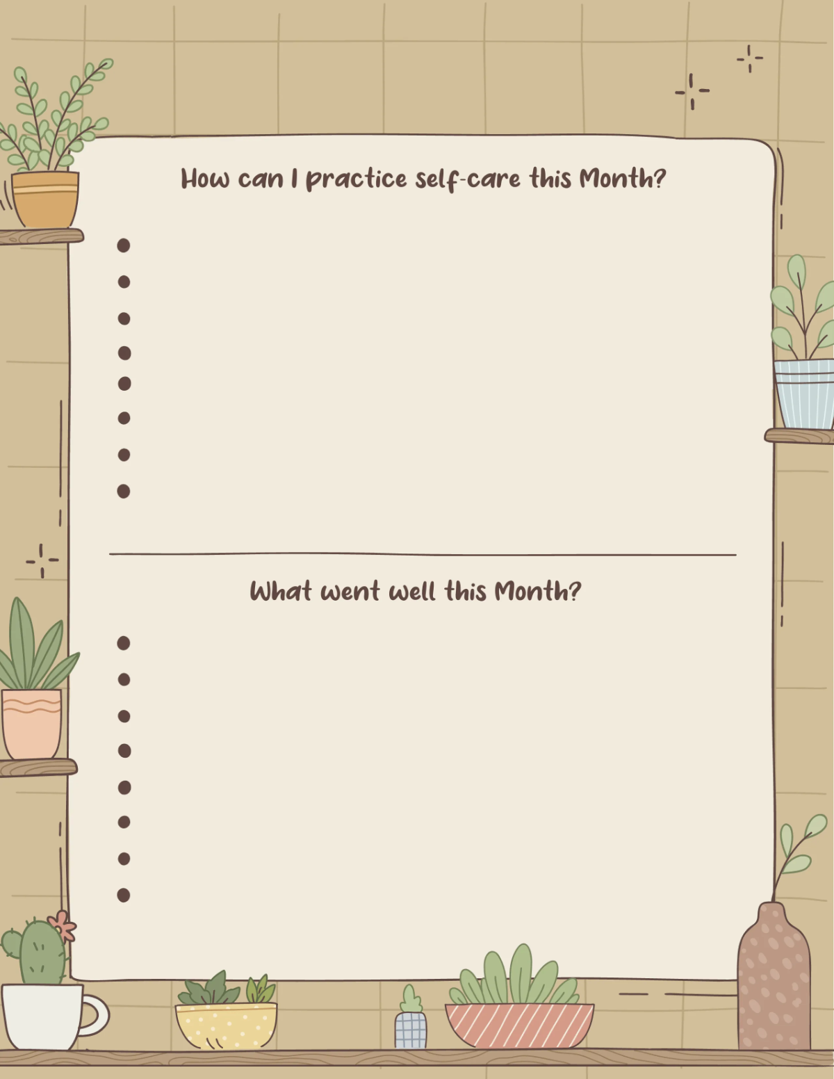 Free Aesthetic Planner Template to Edit Online