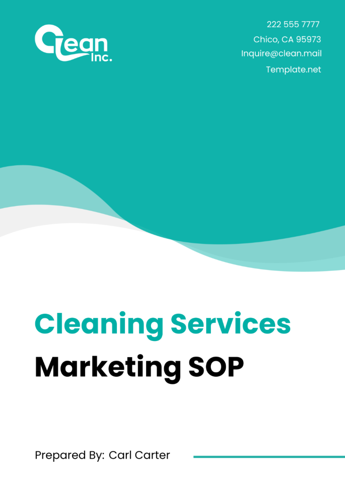 Cleaning Services Marketing SOP Template