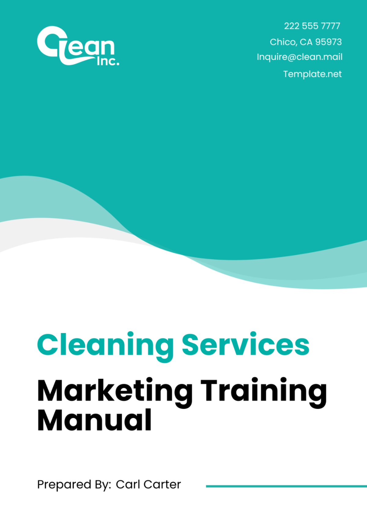 Cleaning Services Marketing Training Manual Template