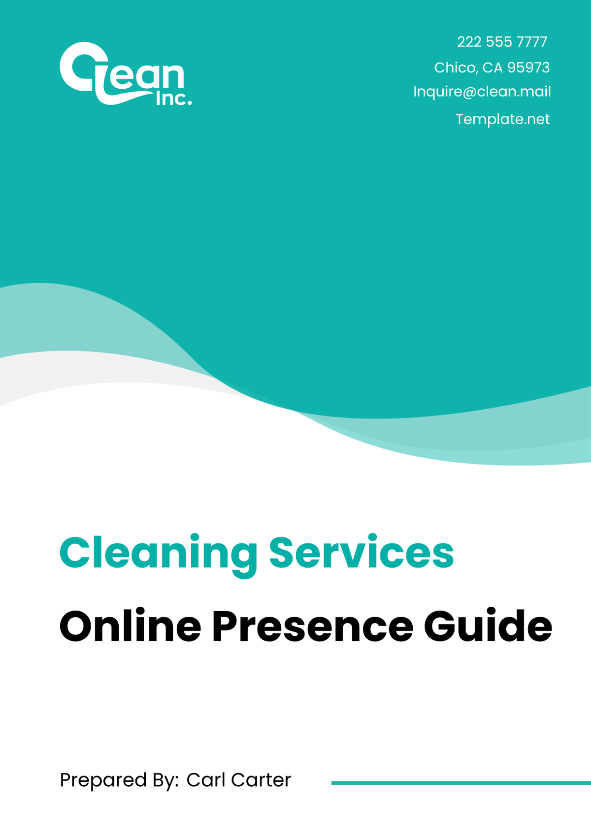 Cleaning Services Online Presence Guide Template