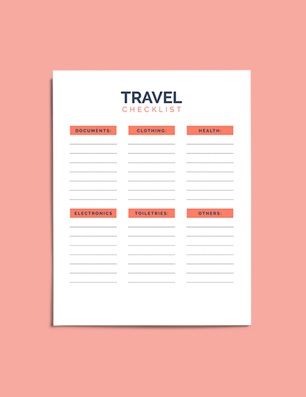 Free Printable Travel Planner Template - Word, Apple Pages | Template.net