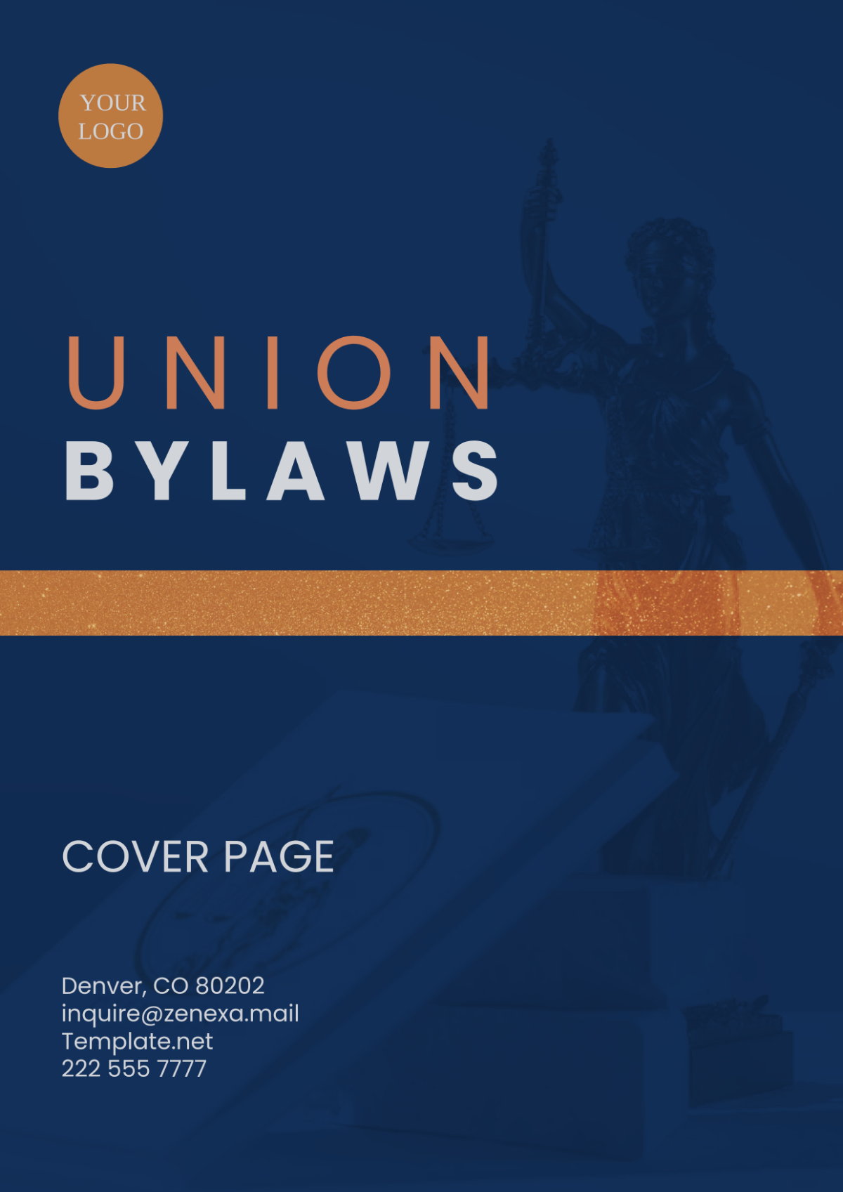 Union Bylaws Cover Page Template - Edit Online & Download