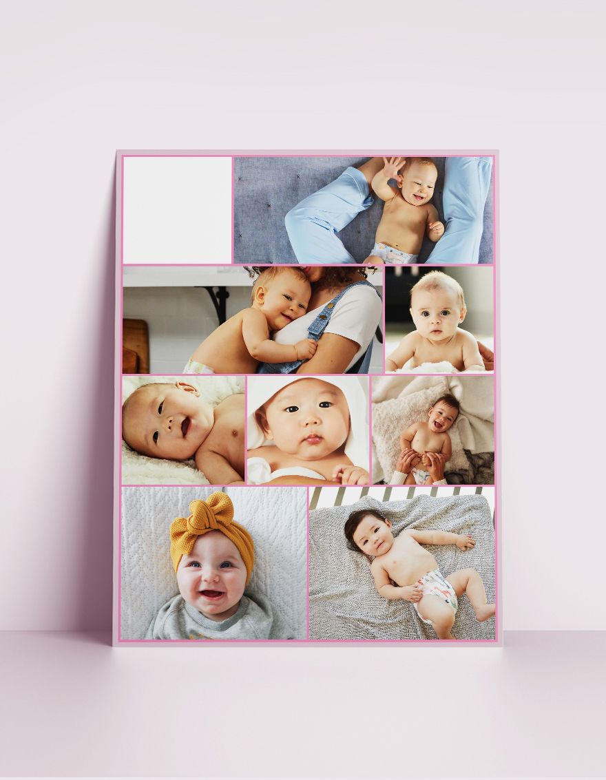 Baby Photo Collage Template