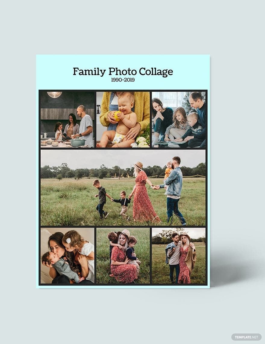 Family Photo Collage Template