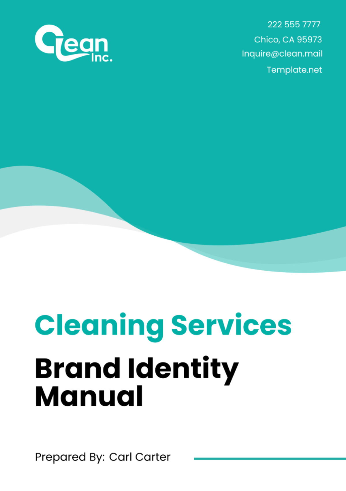 Cleaning Services Brand Identity Manual Template