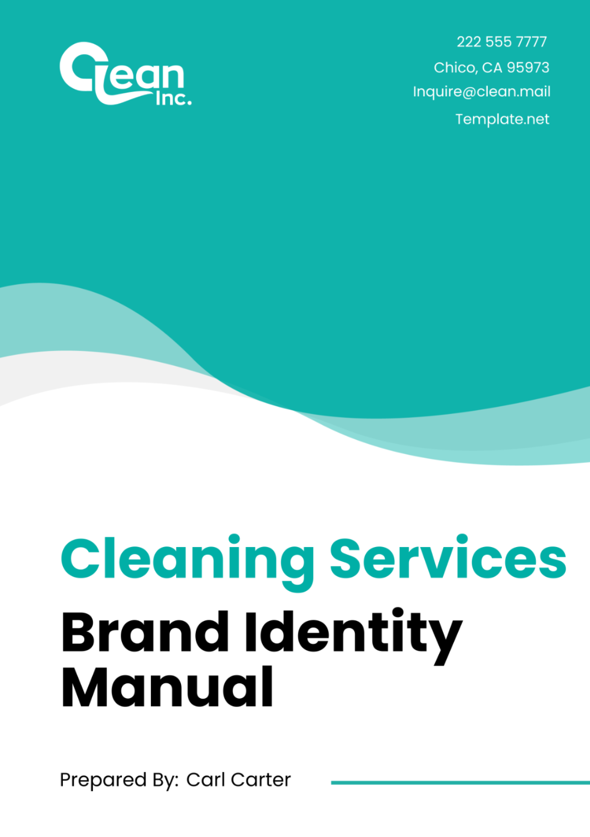 Cleaning Services Brand Identity Manual Template - Edit Online & Download