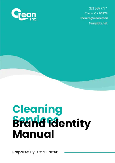 Free Cleaning Services Brand Identity Manual Template to Edit Online