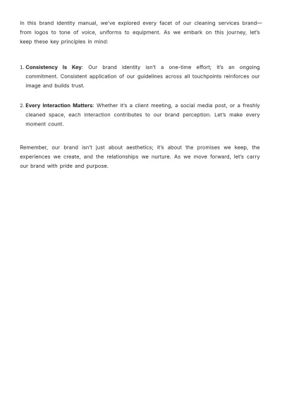 Free Cleaning Services Brand Identity Manual Template to Edit Online