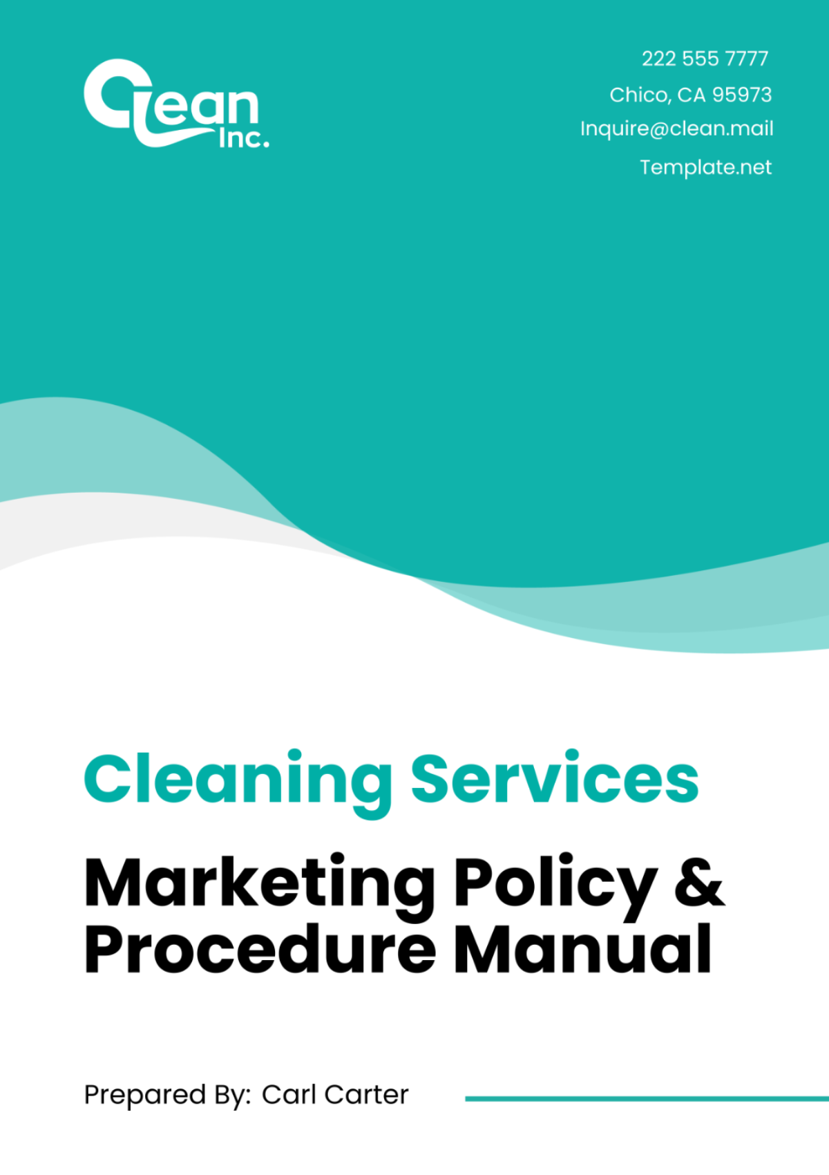 Cleaning Services Marketing Policy & Procedure Manual Template - Edit Online & Download