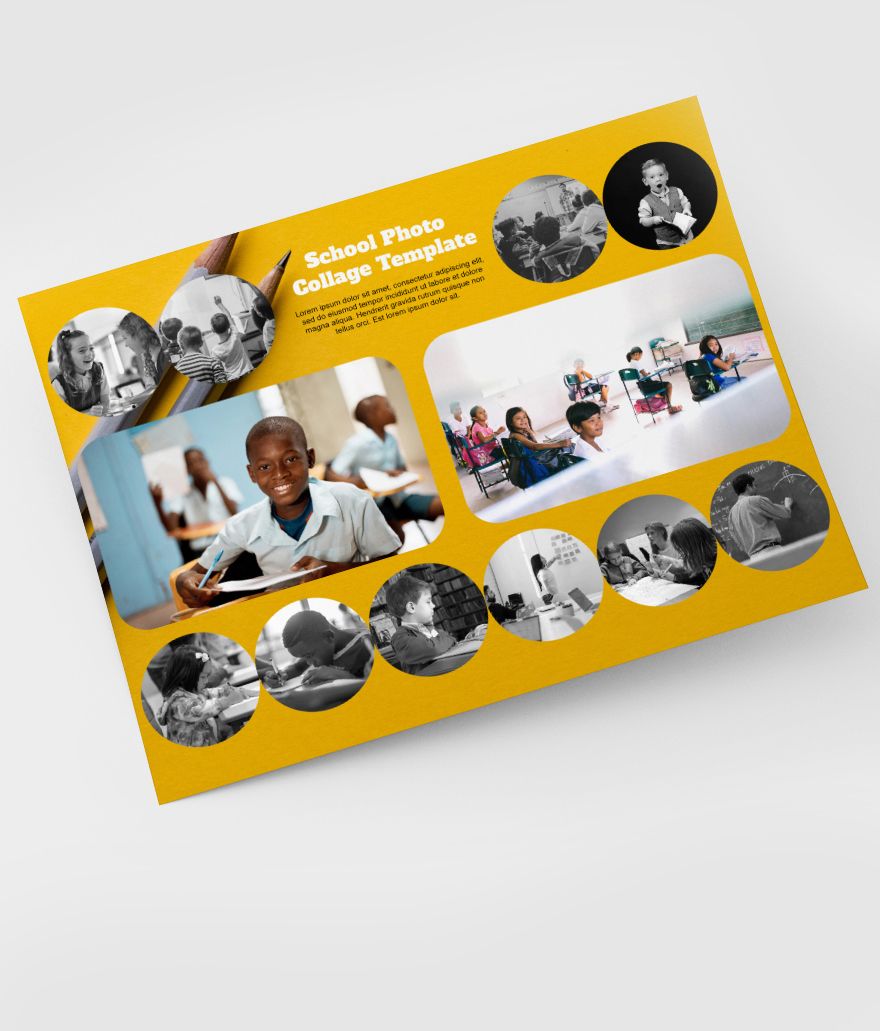 Sample School Photo Collage Template