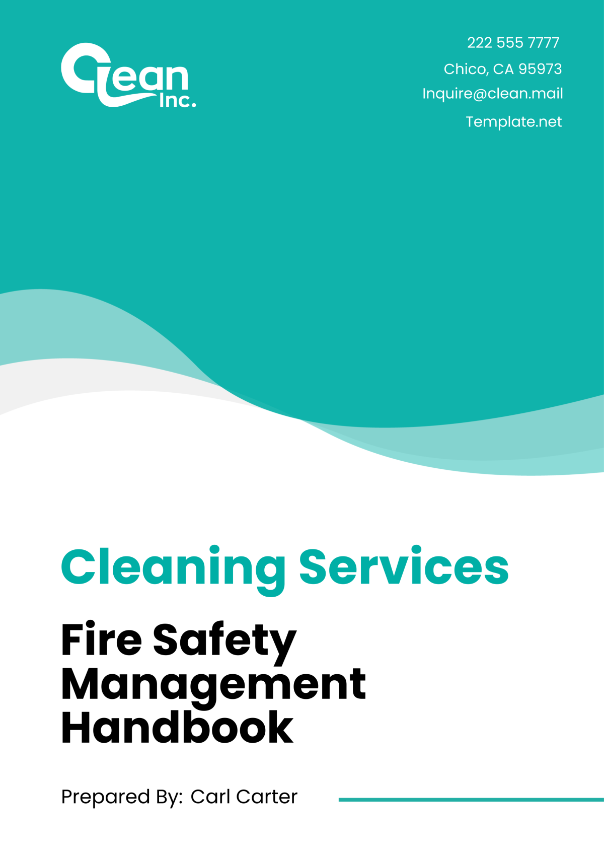 Cleaning Services Fire Safety Management Handbook Template - Edit Online & Download