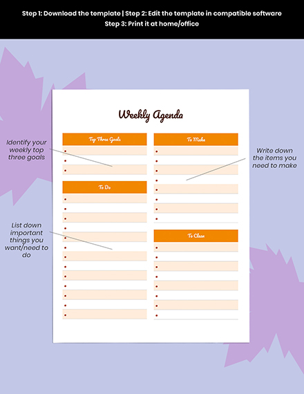 Thanksgiving Holiday Planner template Example