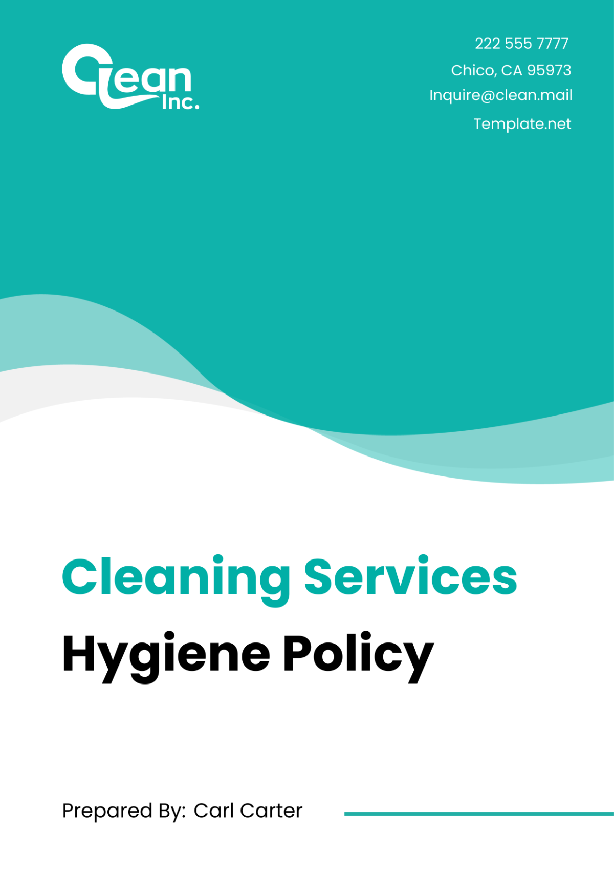 Cleaning Services Hygiene Policy Template - Edit Online & Download