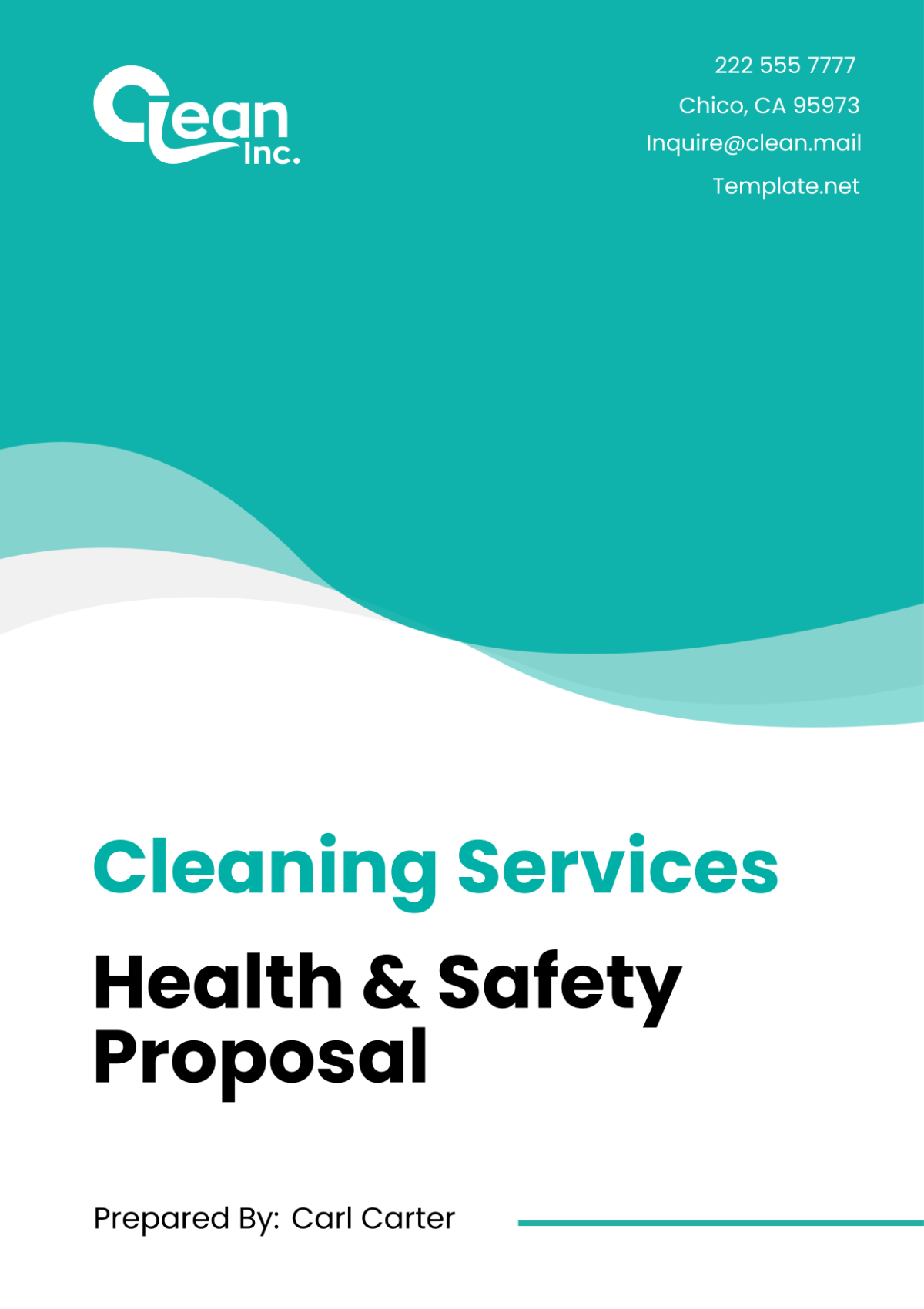Free Cleaning Services Health & Safety Proposal Template