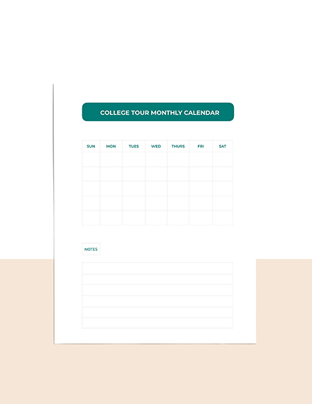 College Admission Planner Template Editable