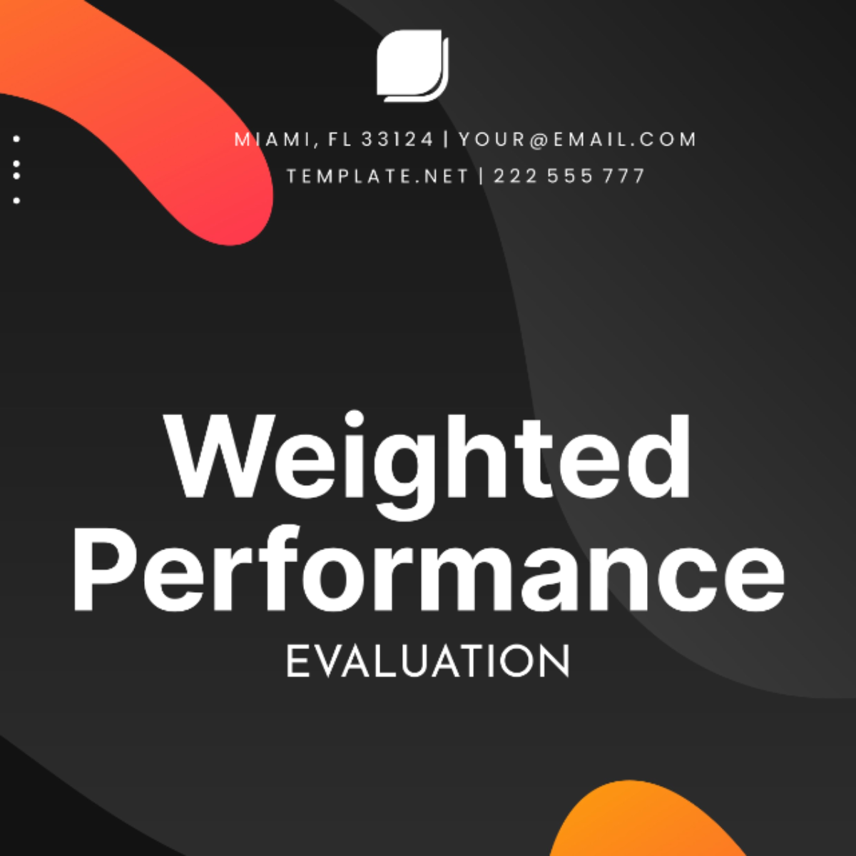 Weighted Performance Evaluation Template