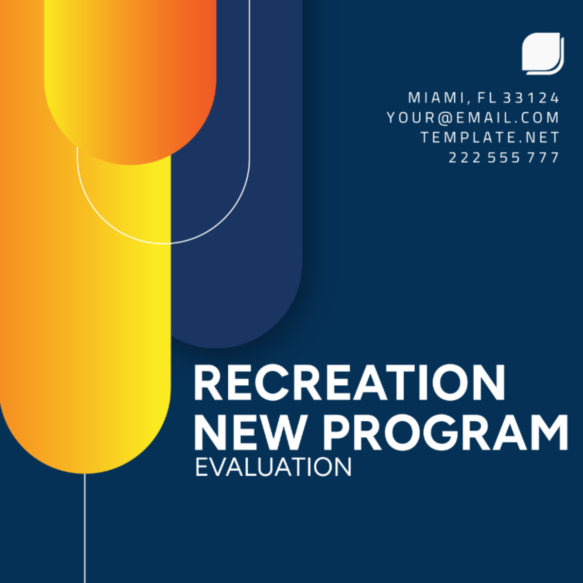Recreation New Program Evaluation Template