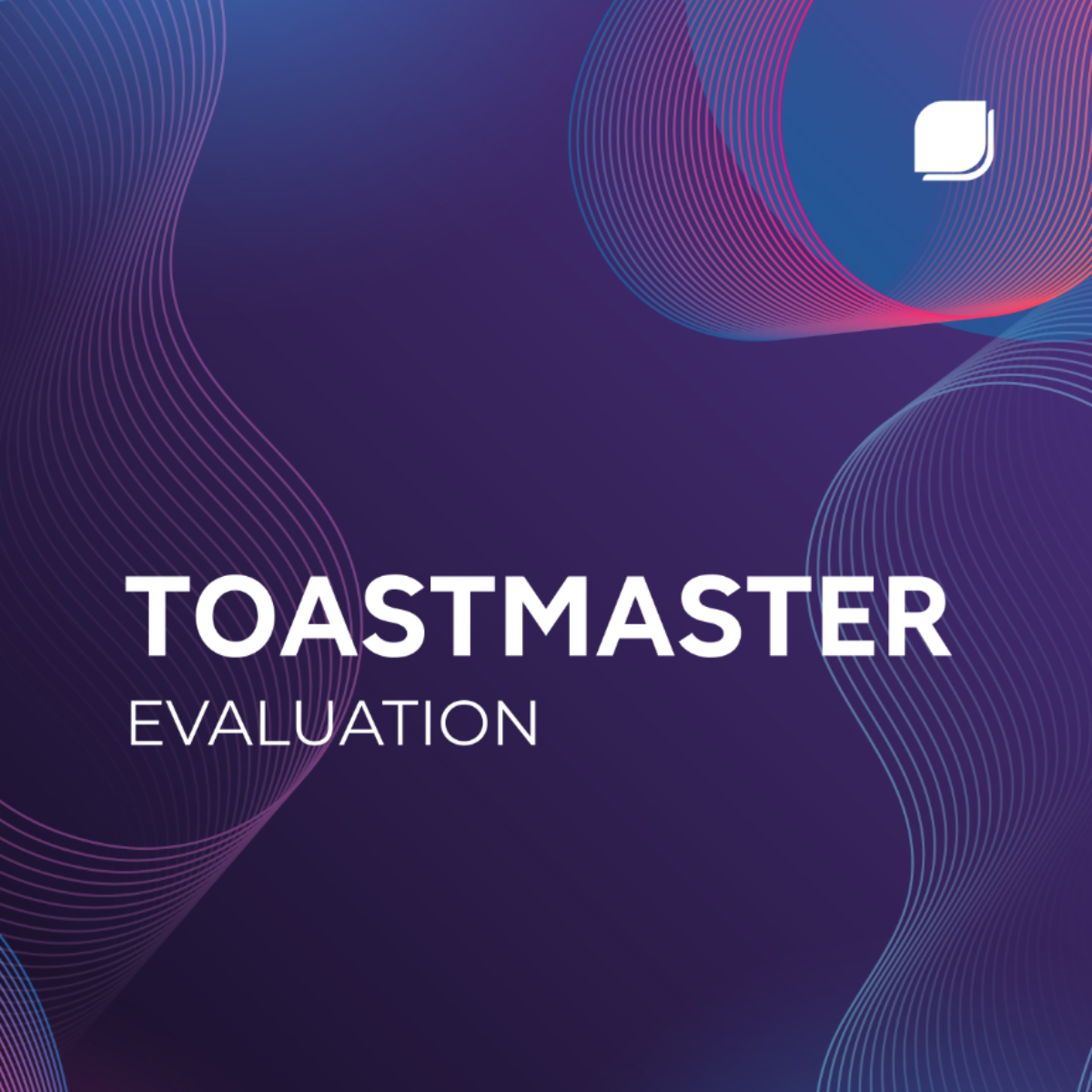 Toastmaster Evaluation Template