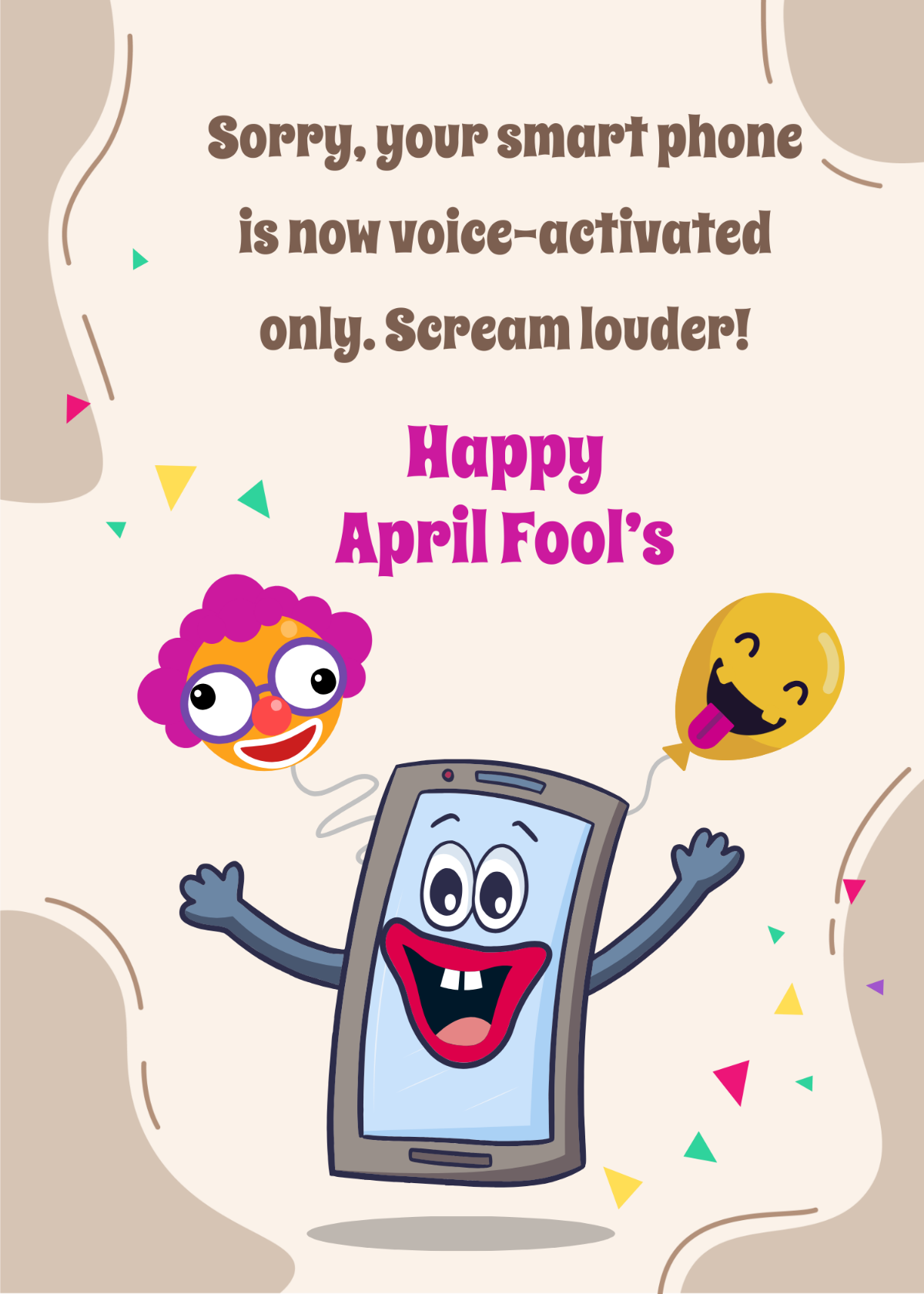 April Fools’ Day Message Template