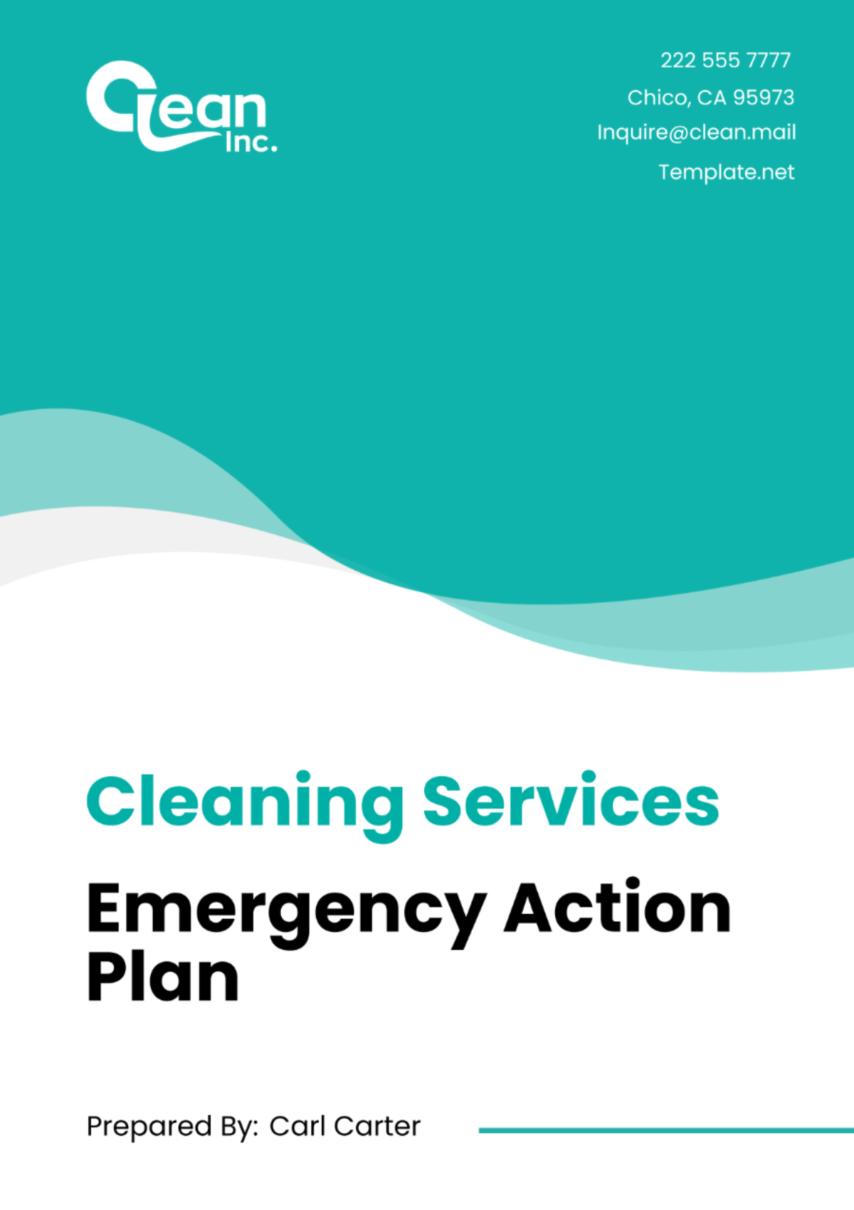 Free Cleaning Services Emergency Action Plan Template