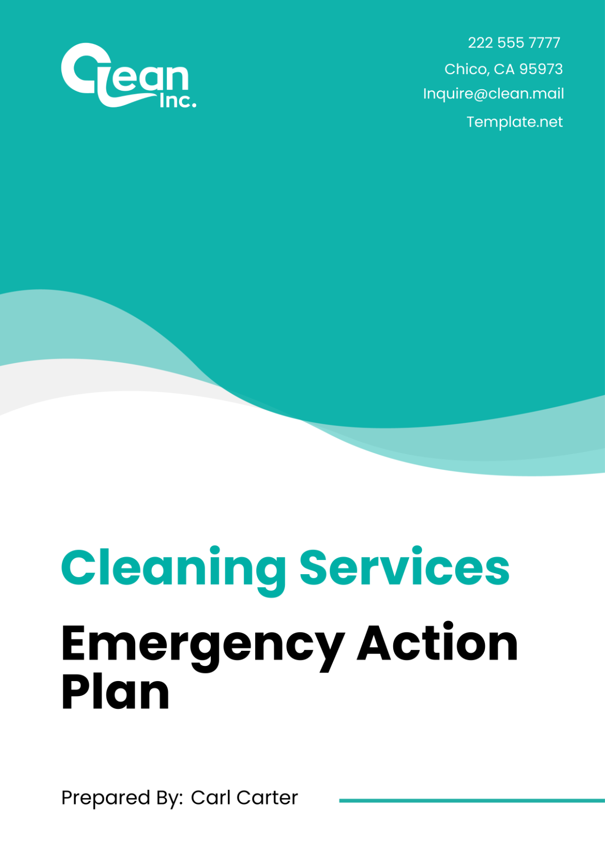 Cleaning Services Emergency Action Plan Template - Edit Online & Download