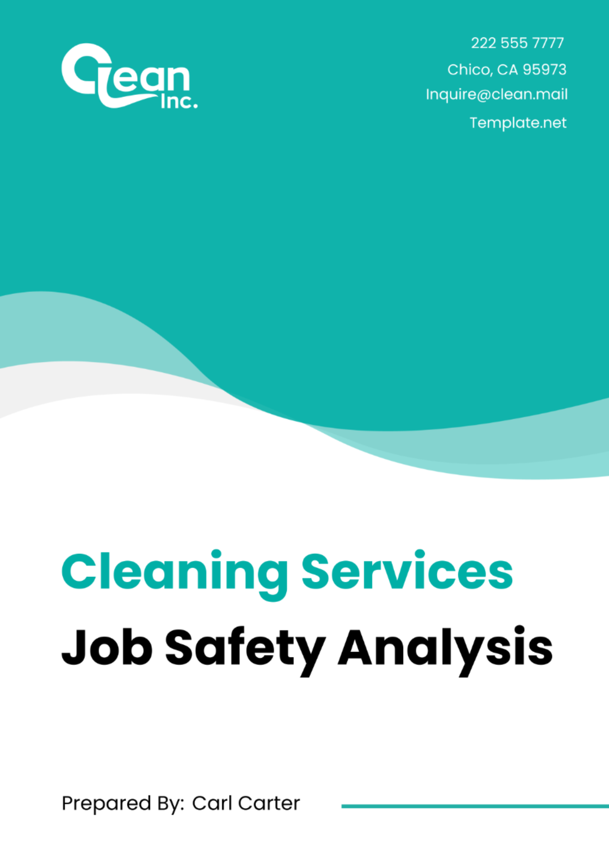 Cleaning Services Job Safety Analysis Template