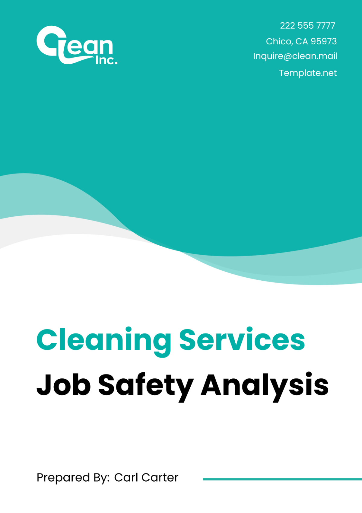 Free Cleaning Services Job Safety Analysis Template
