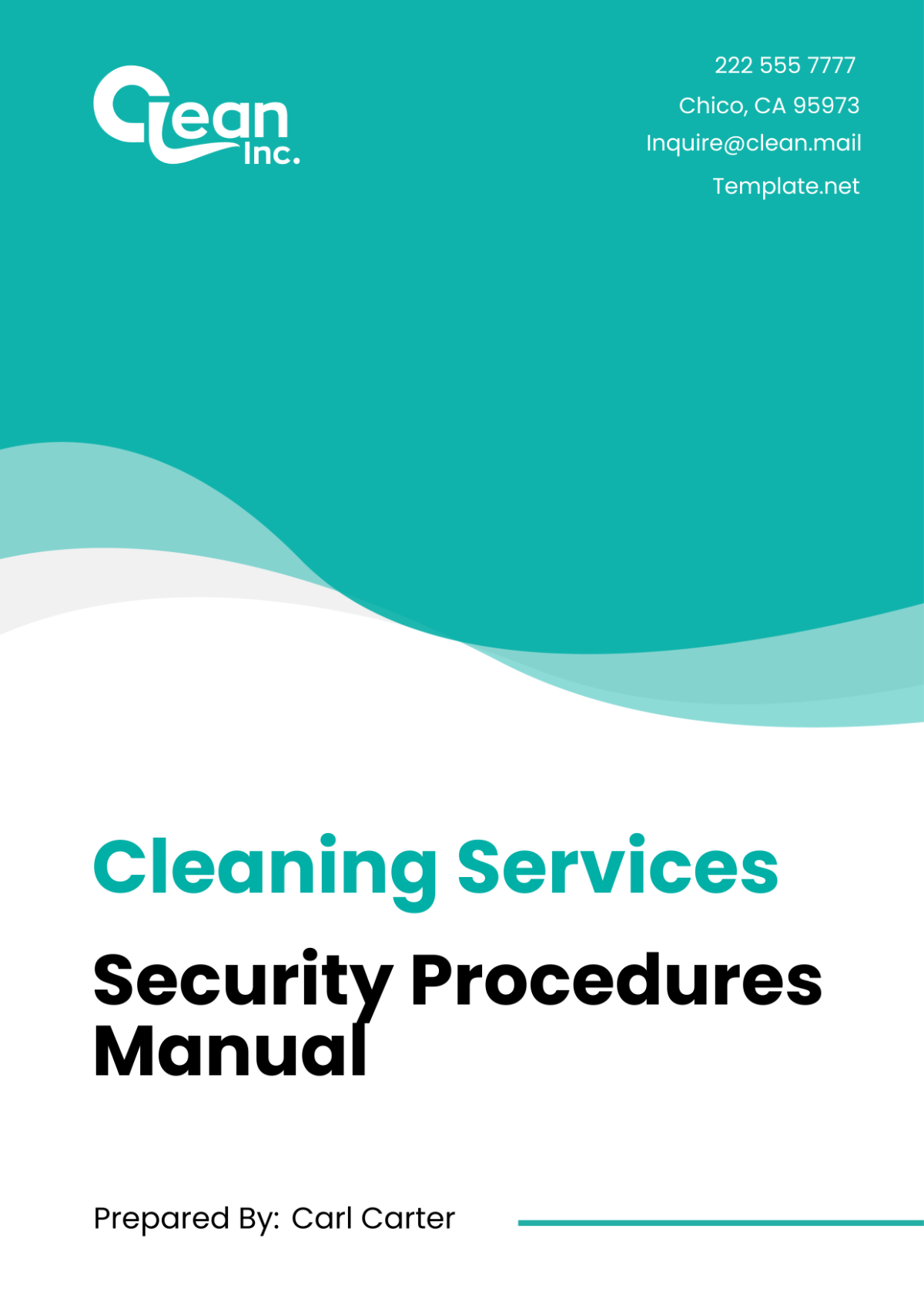 Free Cleaning Services Security Procedures Manual Template