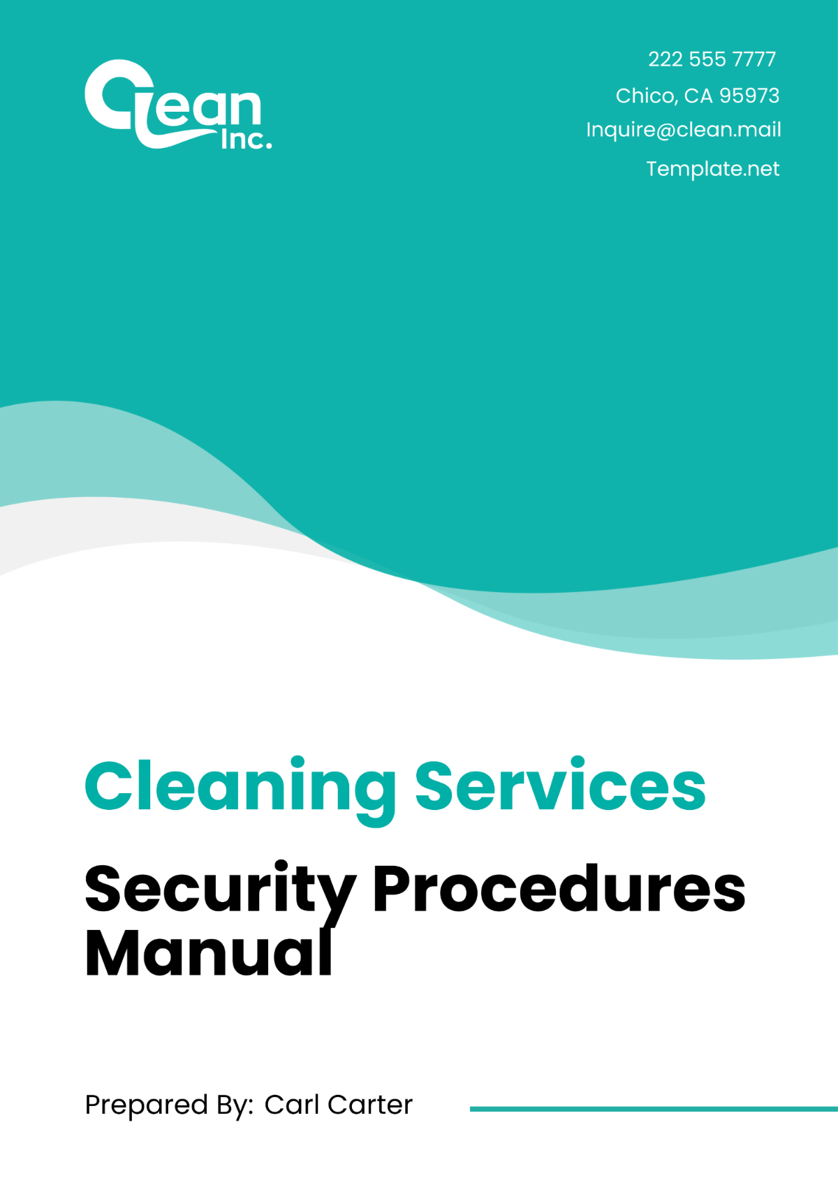 Cleaning Services Security Procedures Manual Template - Edit Online & Download