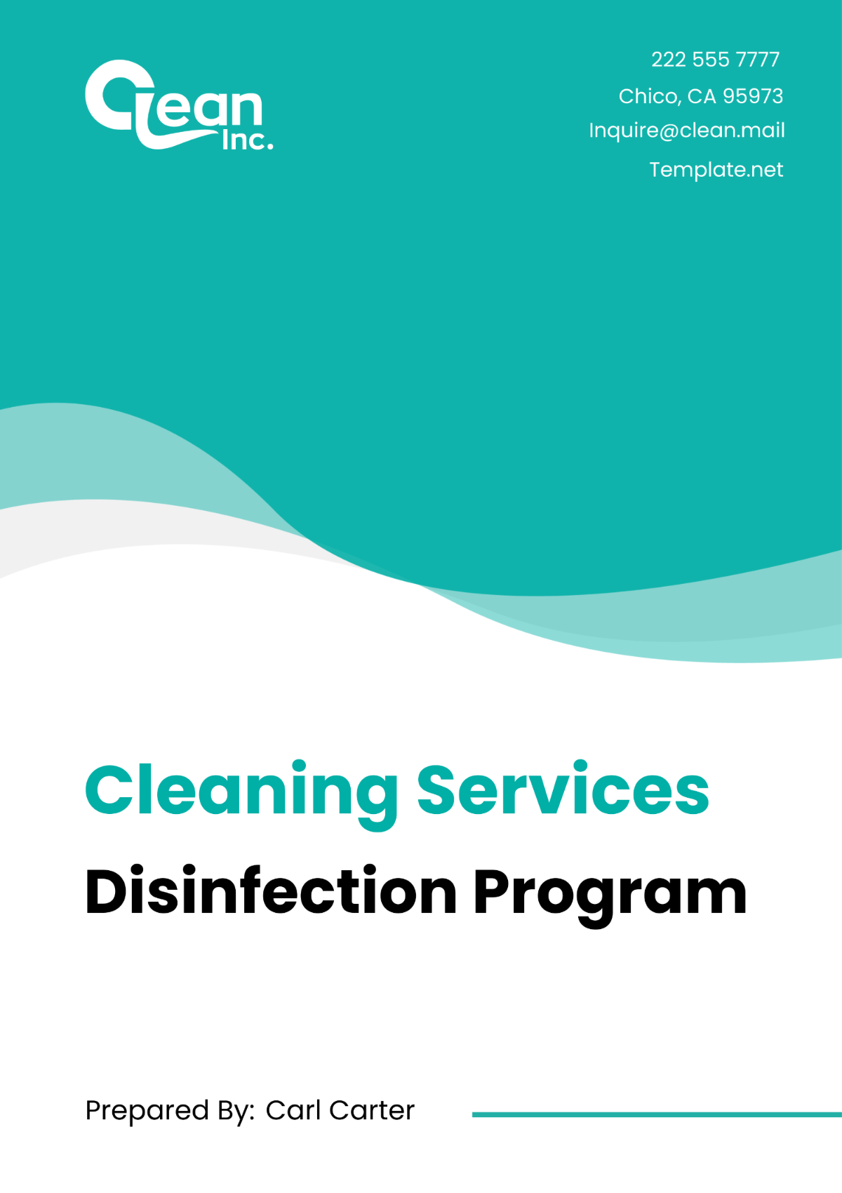 Cleaning Services Disinfection Program Template - Edit Online & Download