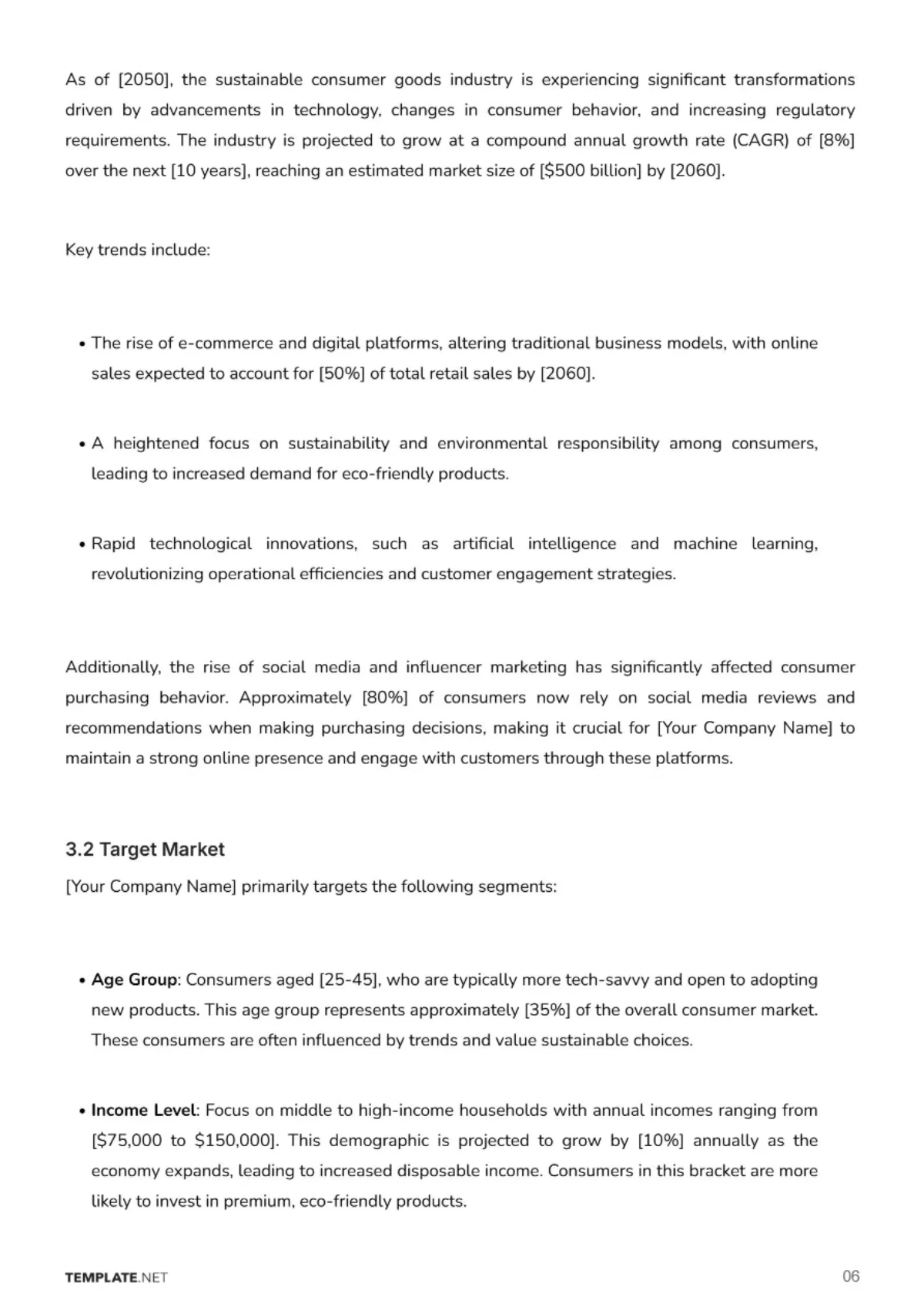 Free Business Analysis Template to Edit Online