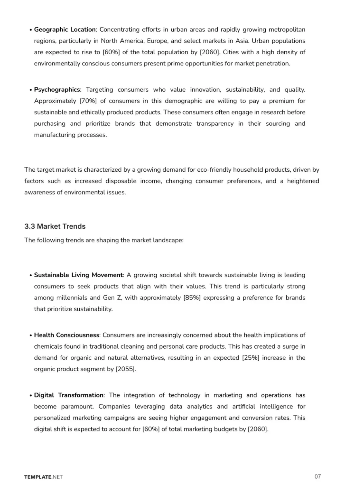 Free Business Analysis Template to Edit Online